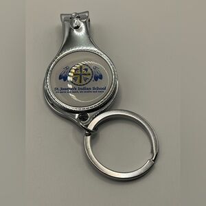 Saint Joseph Indian School Silver Nail Clipper Bottle Opener Keychain